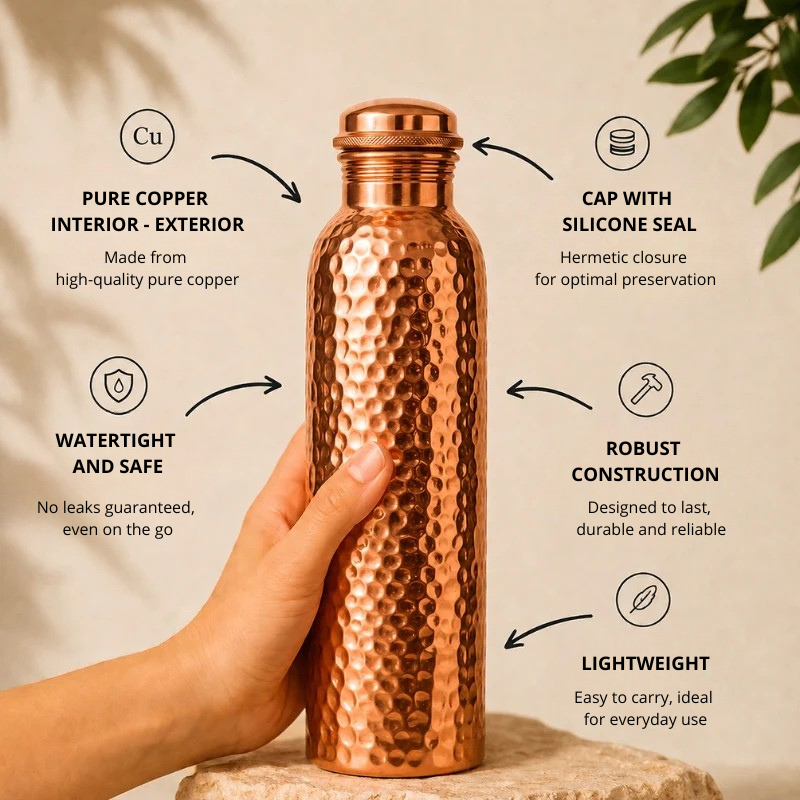 Vita Royal | Copper Water Bottle