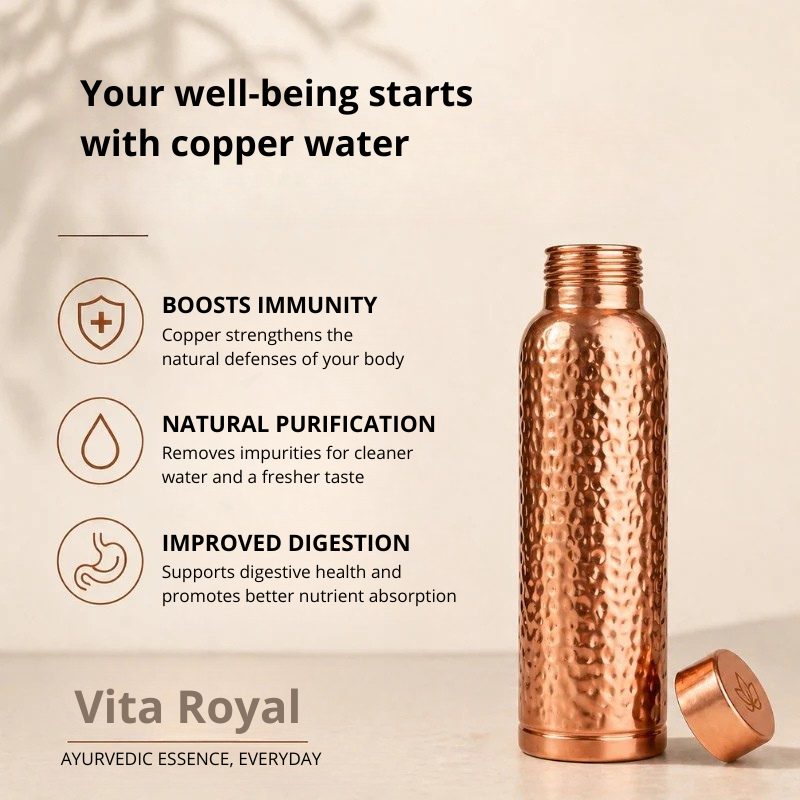 Vita Royal | Copper Water Bottle