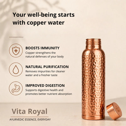 Vita Royal | Copper Water Bottle