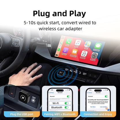 Wireless Royal | Wireless Apple CarPlay & Android Auto | USB-A & USB-C