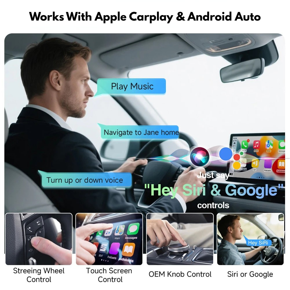 Wireless Royal | Wireless Apple CarPlay & Android Auto | USB-A & USB-C