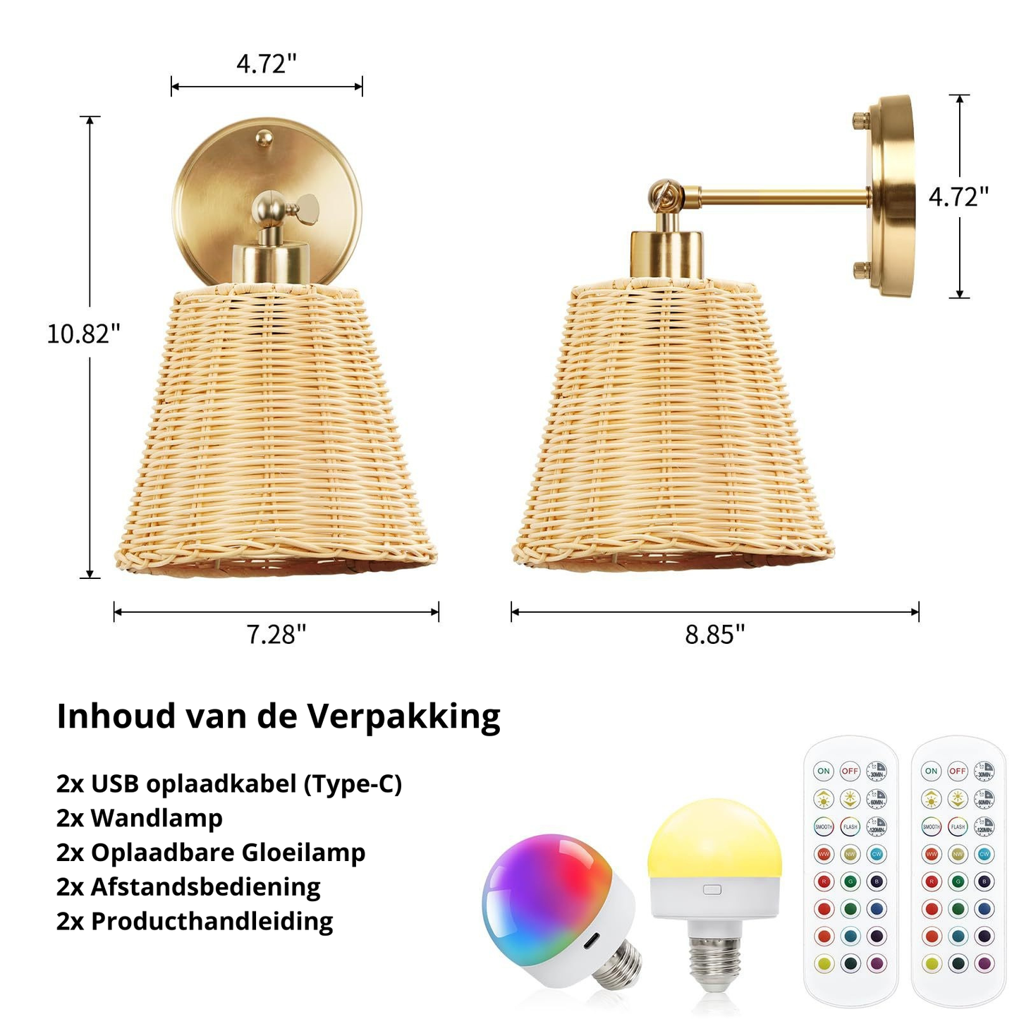 Glow Royal | 2x Wand Lamp